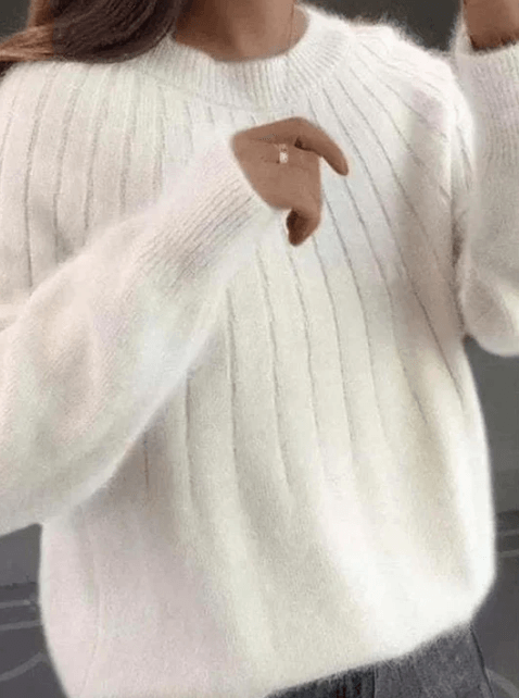Pluizige gebreide trui – Elegant & warm