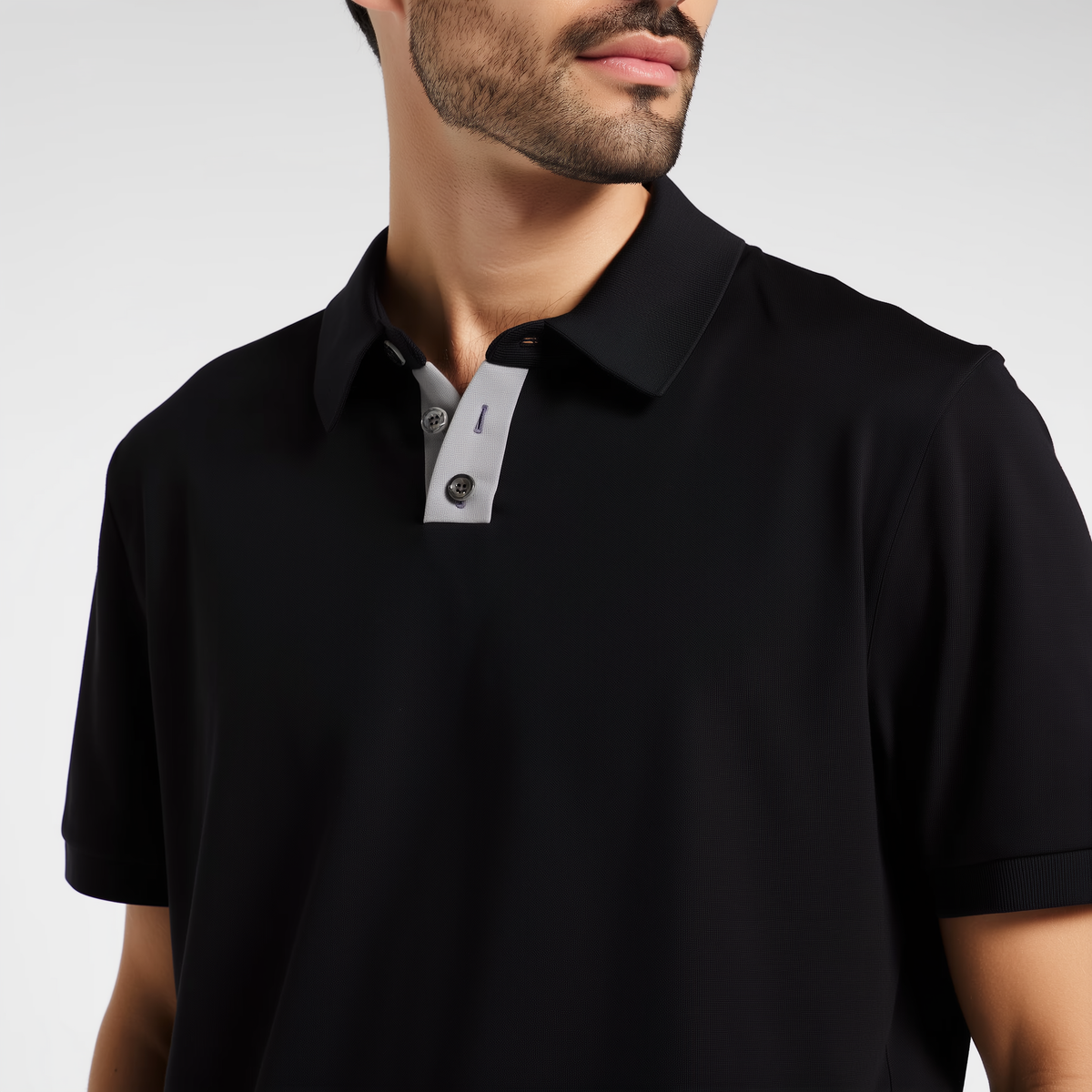 Poloshirt voor heren van polyester en elastaan | Vochtafvoerend UPF 50