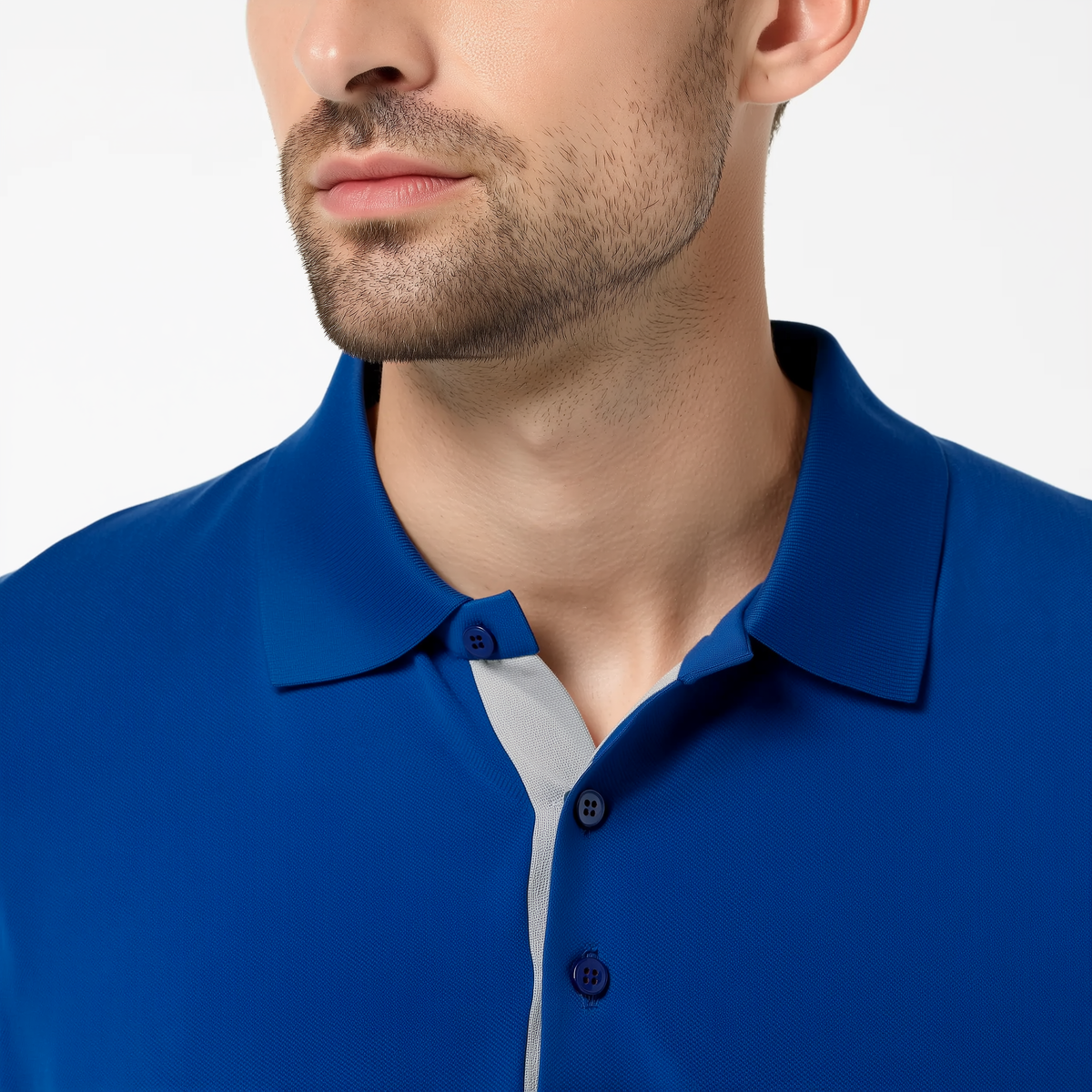 Poloshirt voor heren van polyester en elastaan | Vochtafvoerend UPF 50