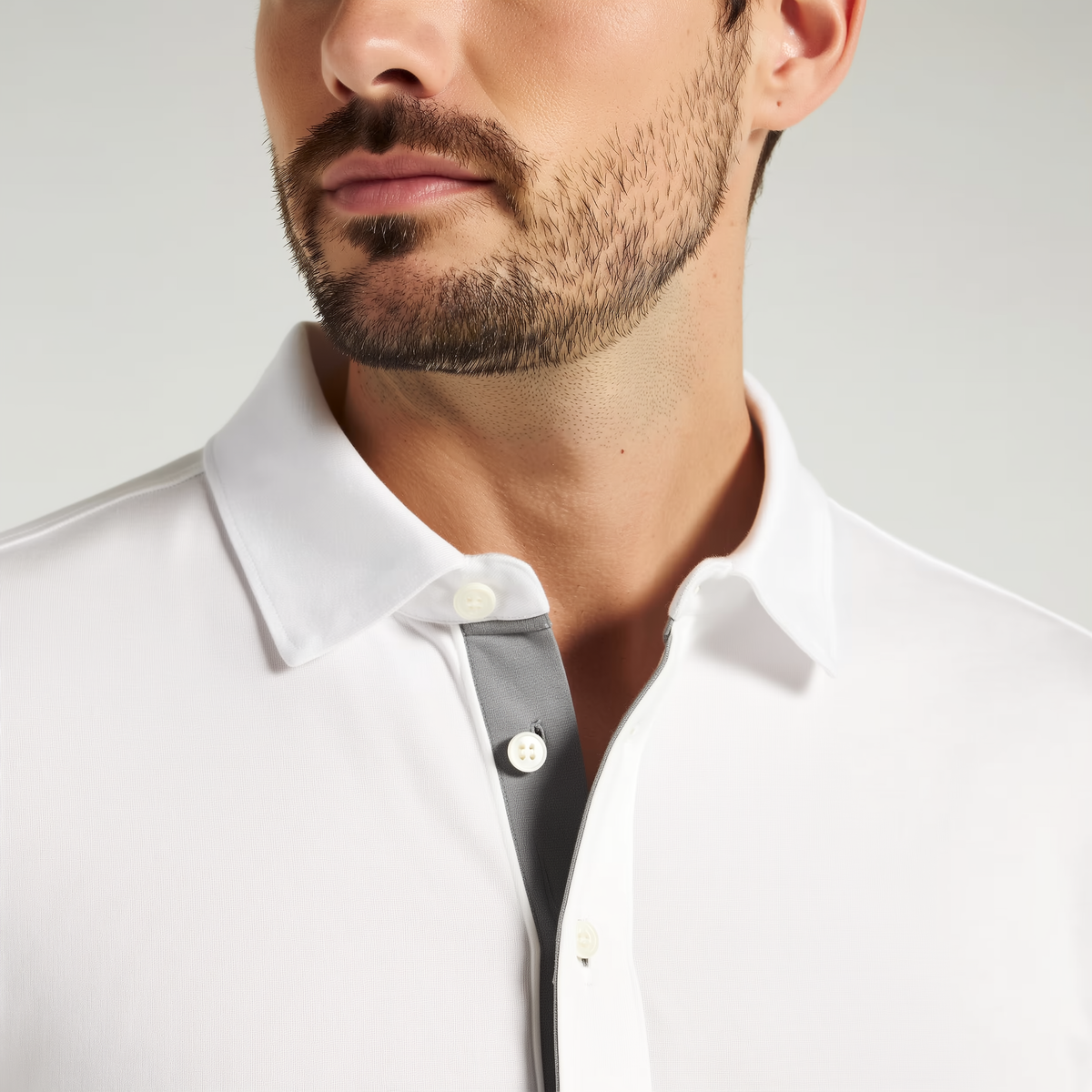 Poloshirt voor heren van polyester en elastaan | Vochtafvoerend UPF 50