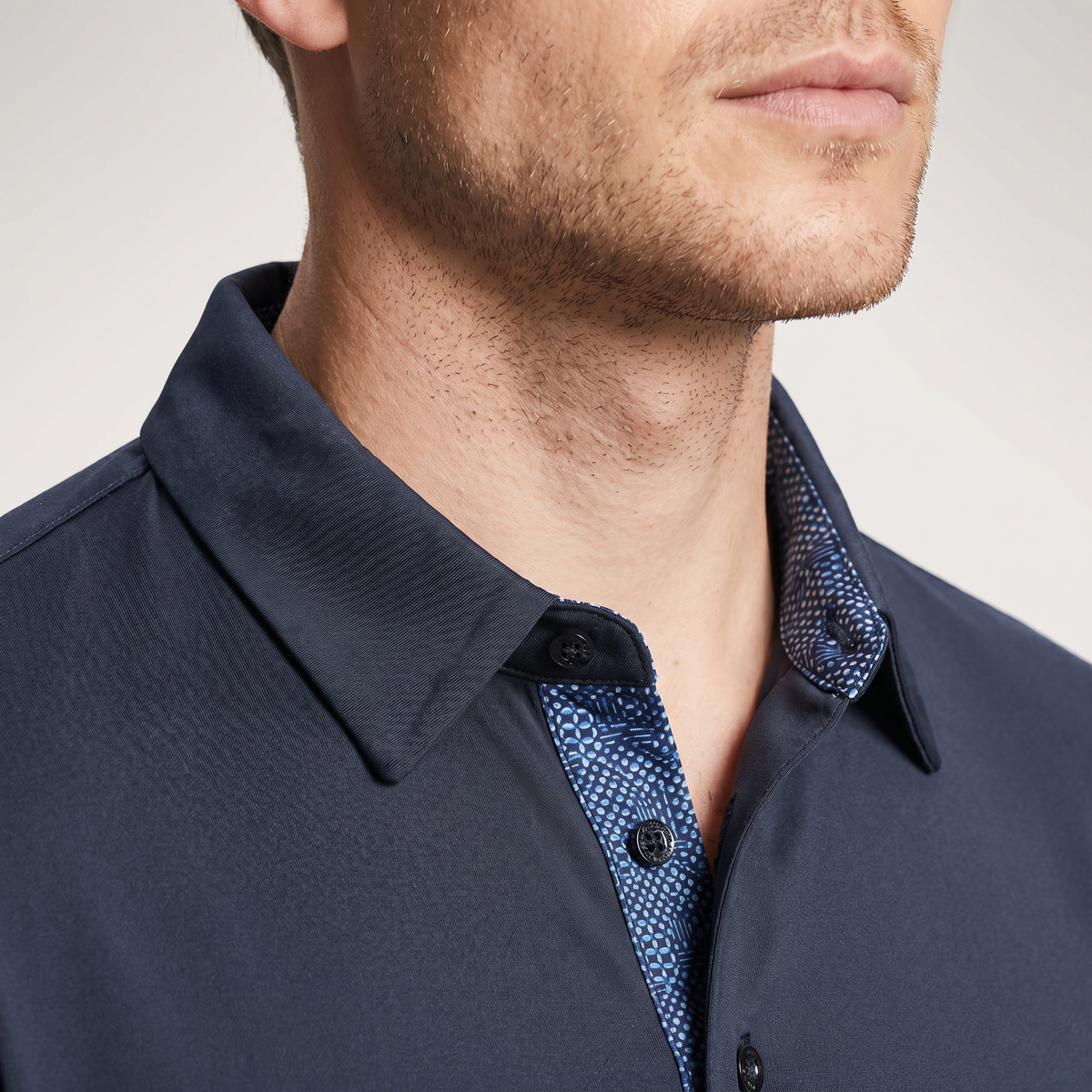 Poloshirt voor heren van polyester en elastaan | Vochtafvoerend UPF 50