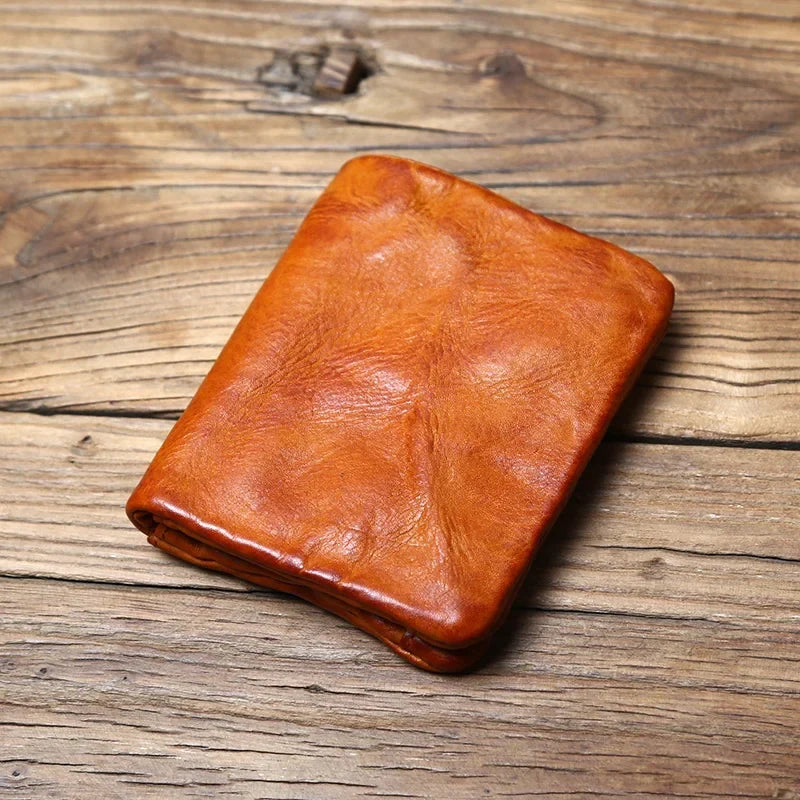 Portemonnee van volnerfleer met patina