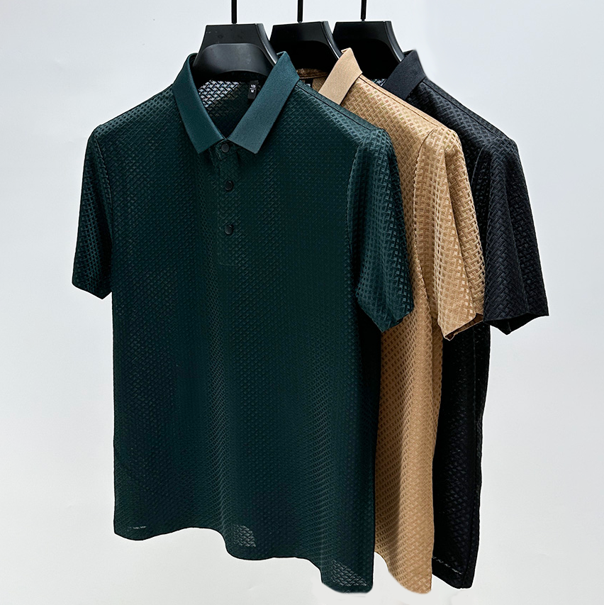 Premium zijden poloshirt voor heren
