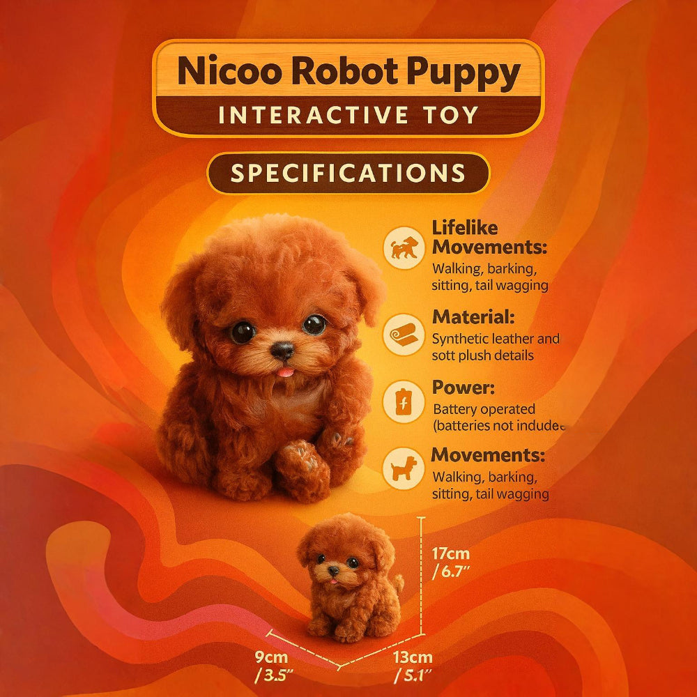 Realistisch interactief robotpuppy-speelgoed voor kinderen