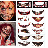 Realistische horror halloween-tattoos – Maak je halloween-make-up compleet