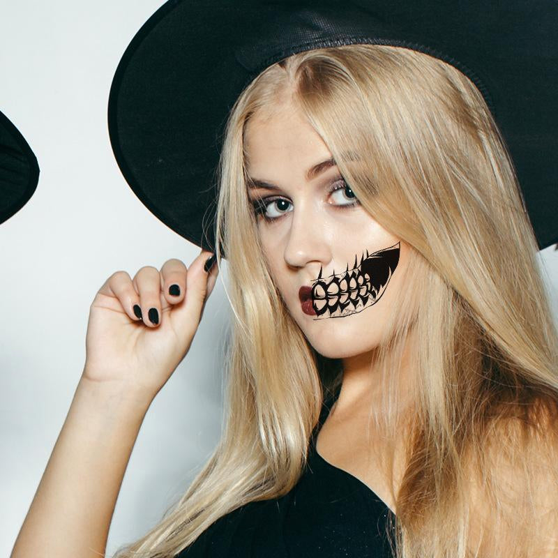Realistische horror halloween-tattoos – Maak je halloween-make-up compleet