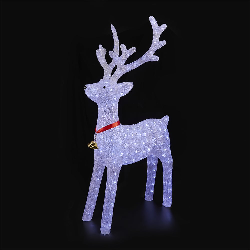 Rendier van acryl met ledverlichting - hoogte 130 cm