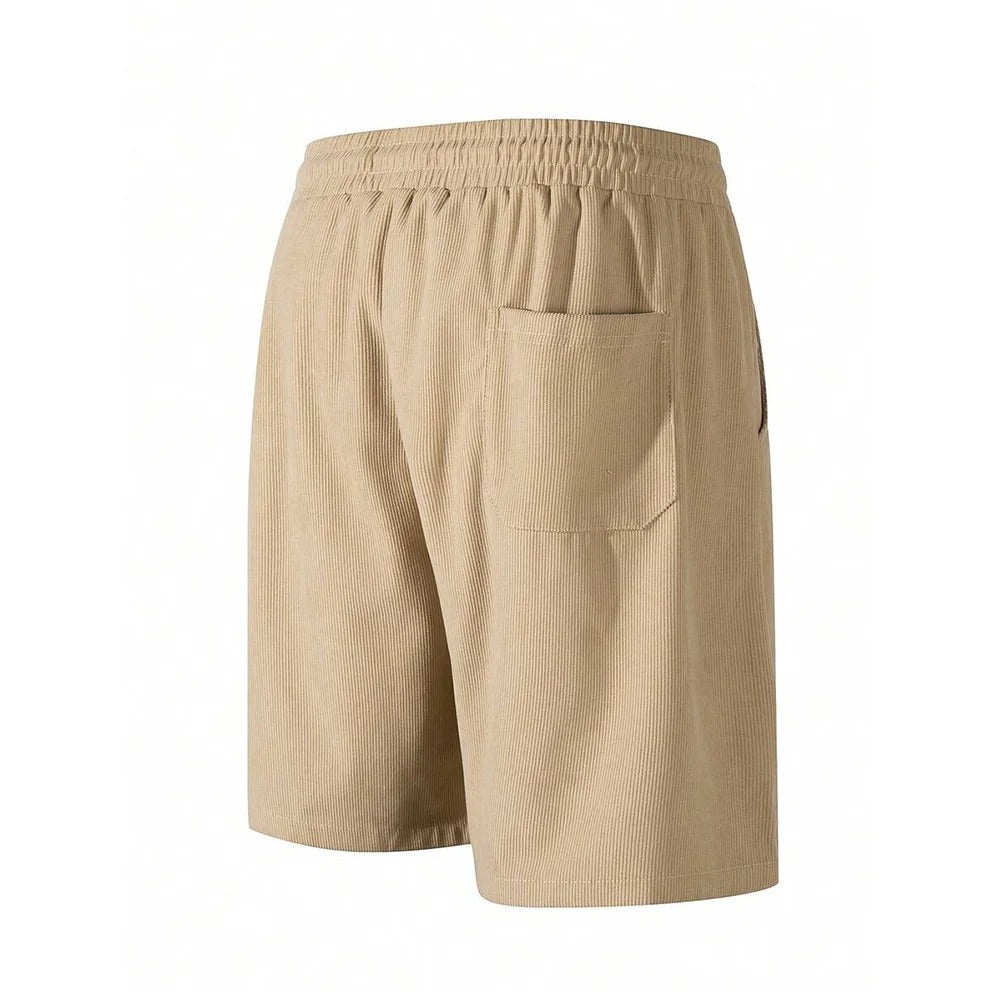 Ribfluwelen bermudashorts voor heren