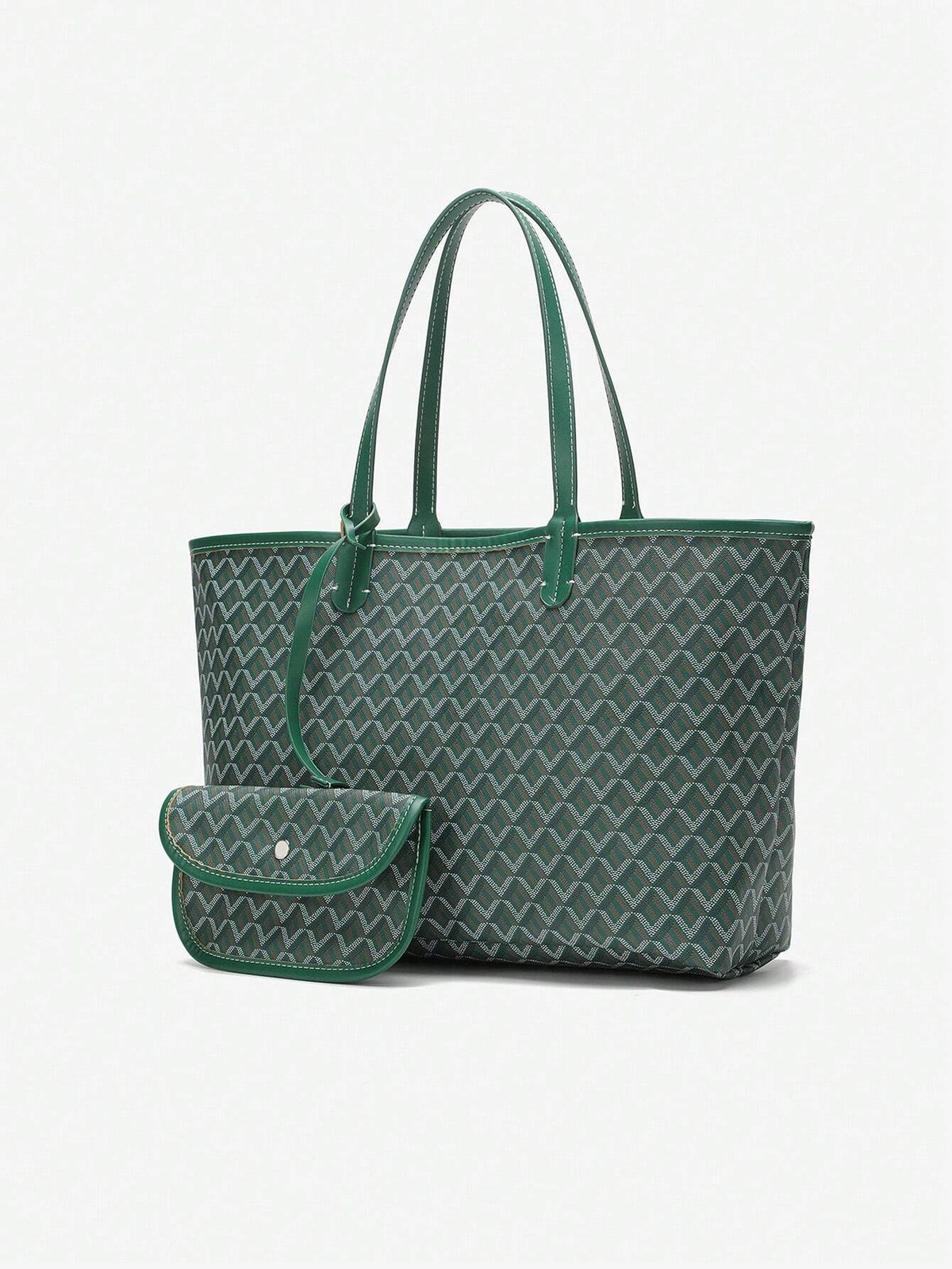 Ruime shopper met grafisch patroon