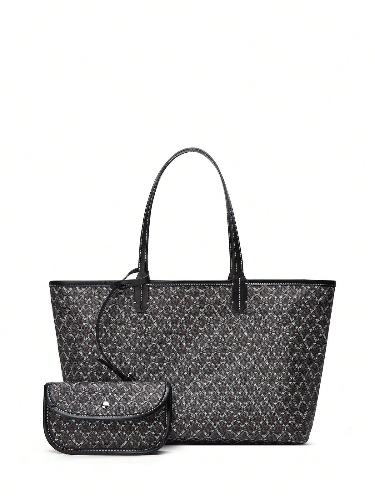 Ruime shopper met grafisch patroon