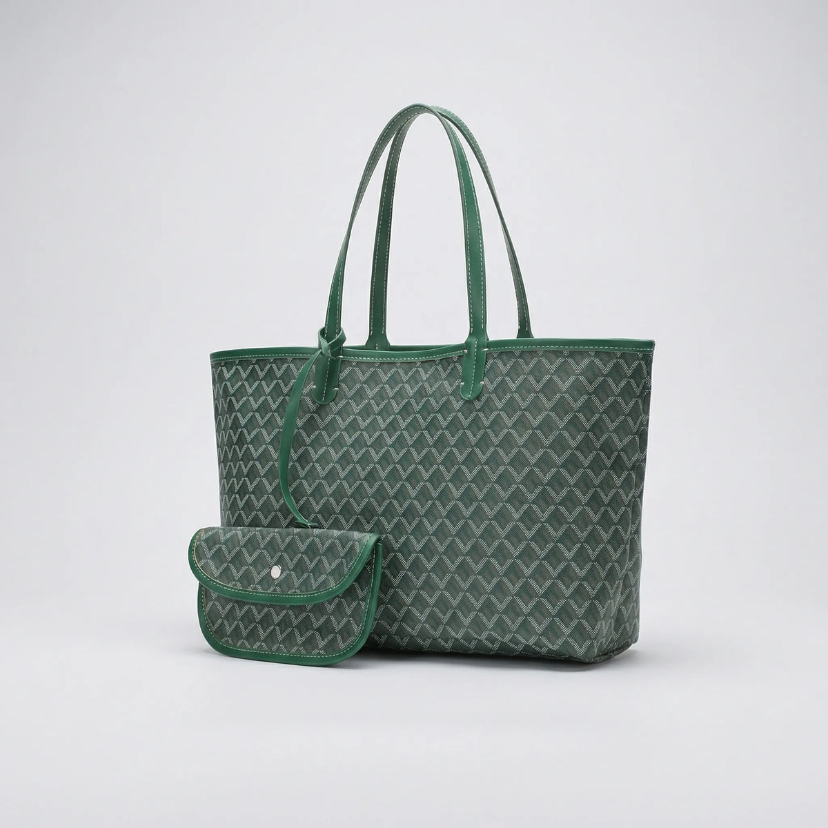 Ruime shopper met grafisch patroon