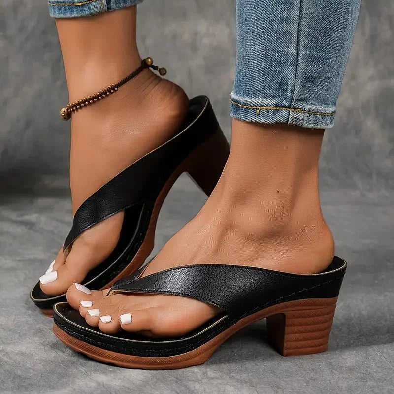 Sandalen met hak voor dames