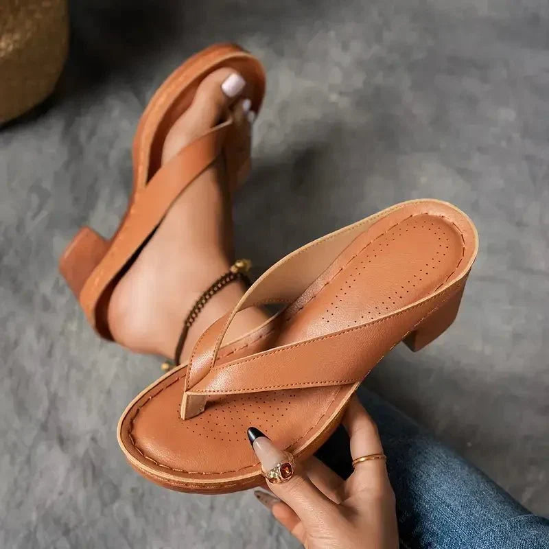 Sandalen met hak voor dames