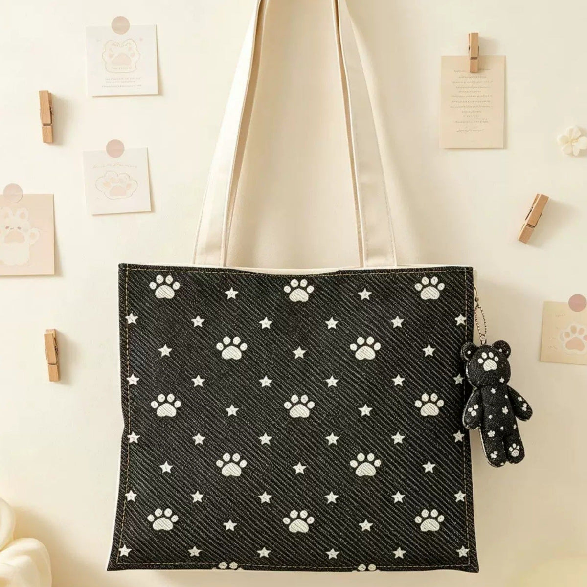 Schattige cartoon panda totebag
