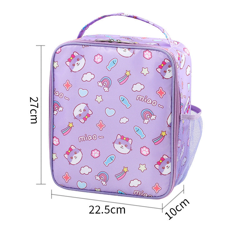 Schattige lunchbox met cartoonprint