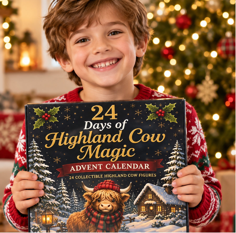 Schotse Hooglander Adventskalender - Aftellen naar Kerstmis