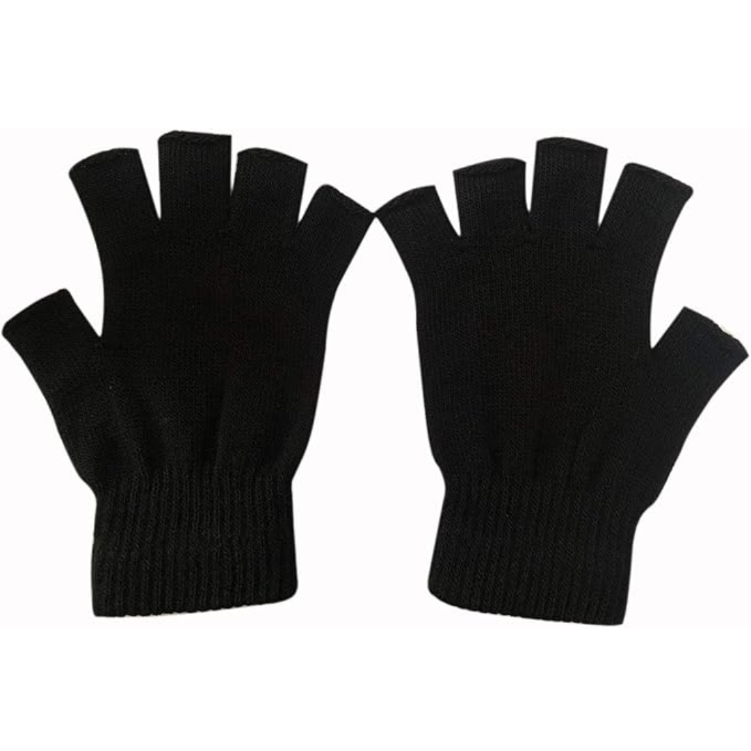 Set van 2 stuks gebreide winterhandschoenen zonder vingers