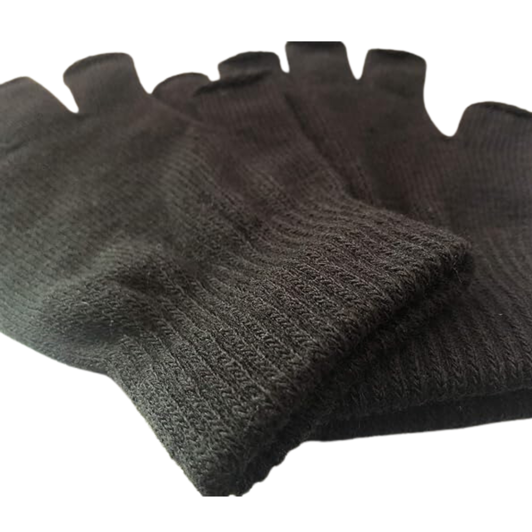 Set van 2 stuks gebreide winterhandschoenen zonder vingers