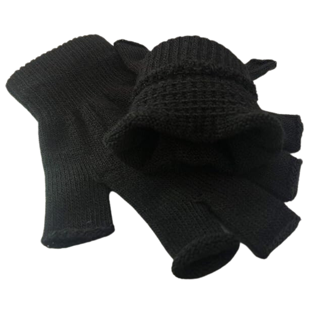 Set van 2 stuks gebreide winterhandschoenen zonder vingers