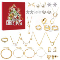 Sieraden adventskalender in goud en zilver