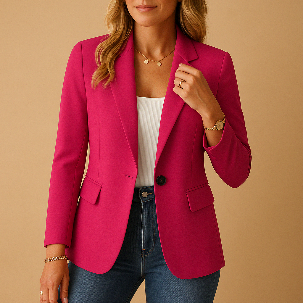 Single-breasted blazer voor dames