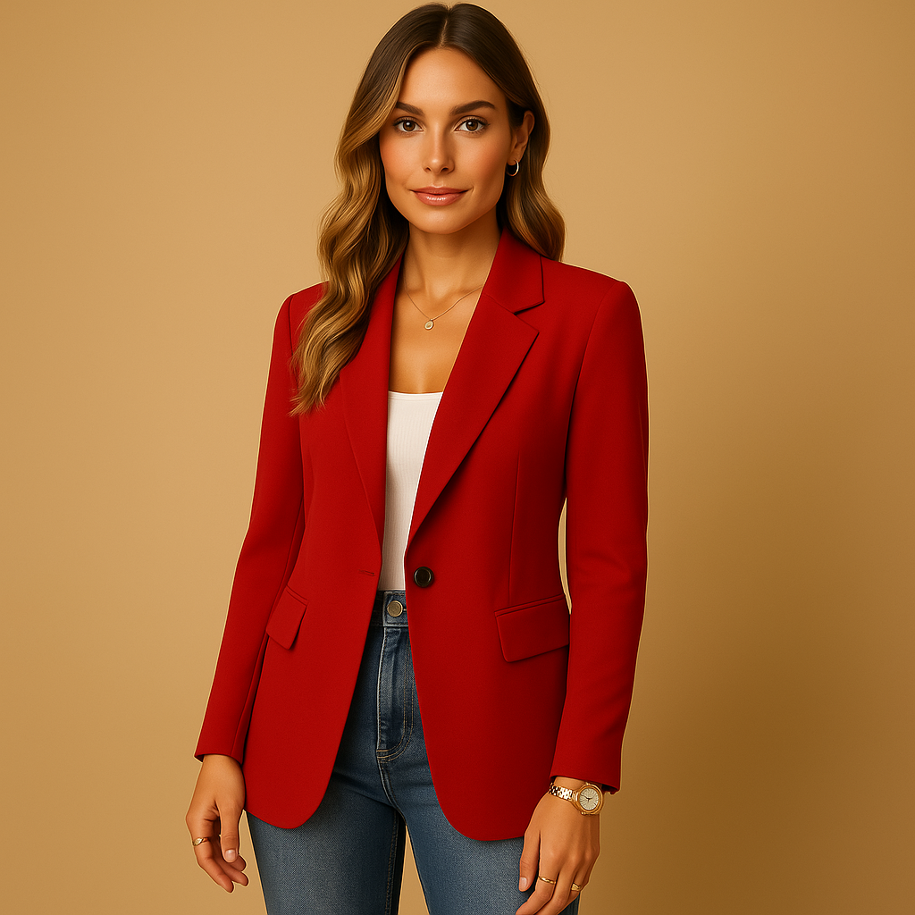 Single-breasted blazer voor dames