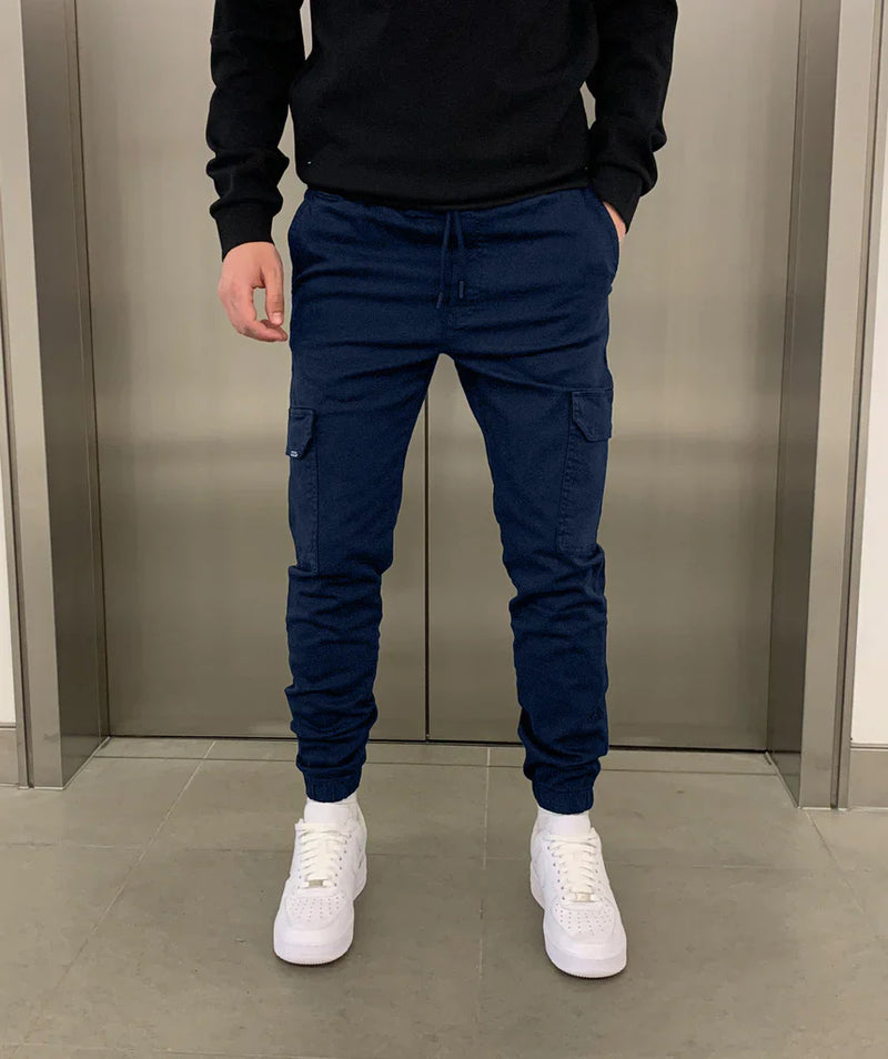 Slim-fit cargobroek voor heren