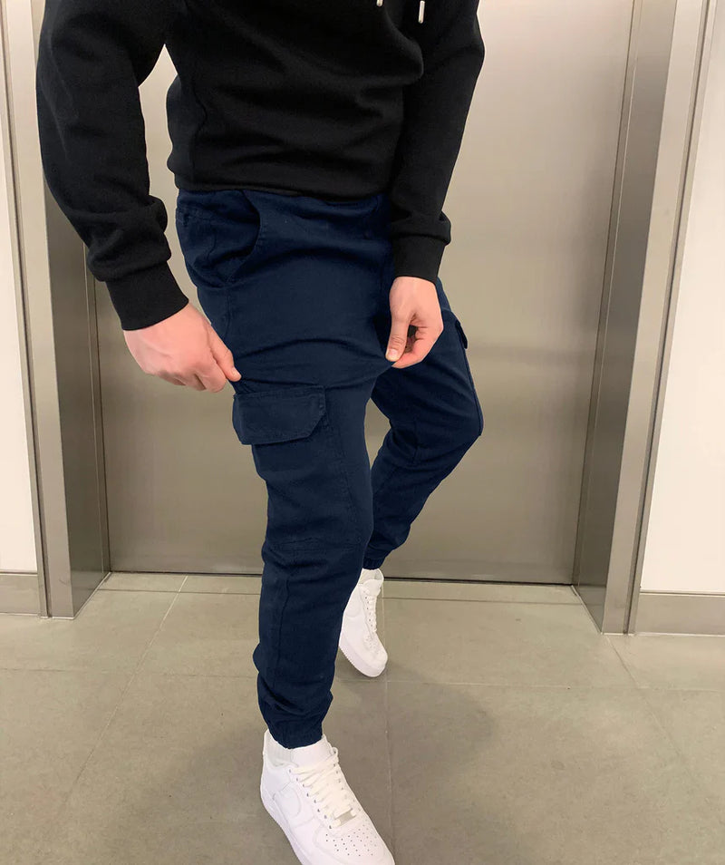 Slim-fit cargobroek voor heren