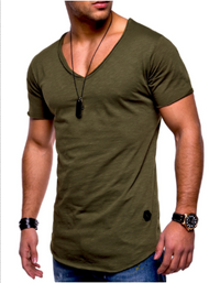 Slim-fit heren T-shirt met V-hals