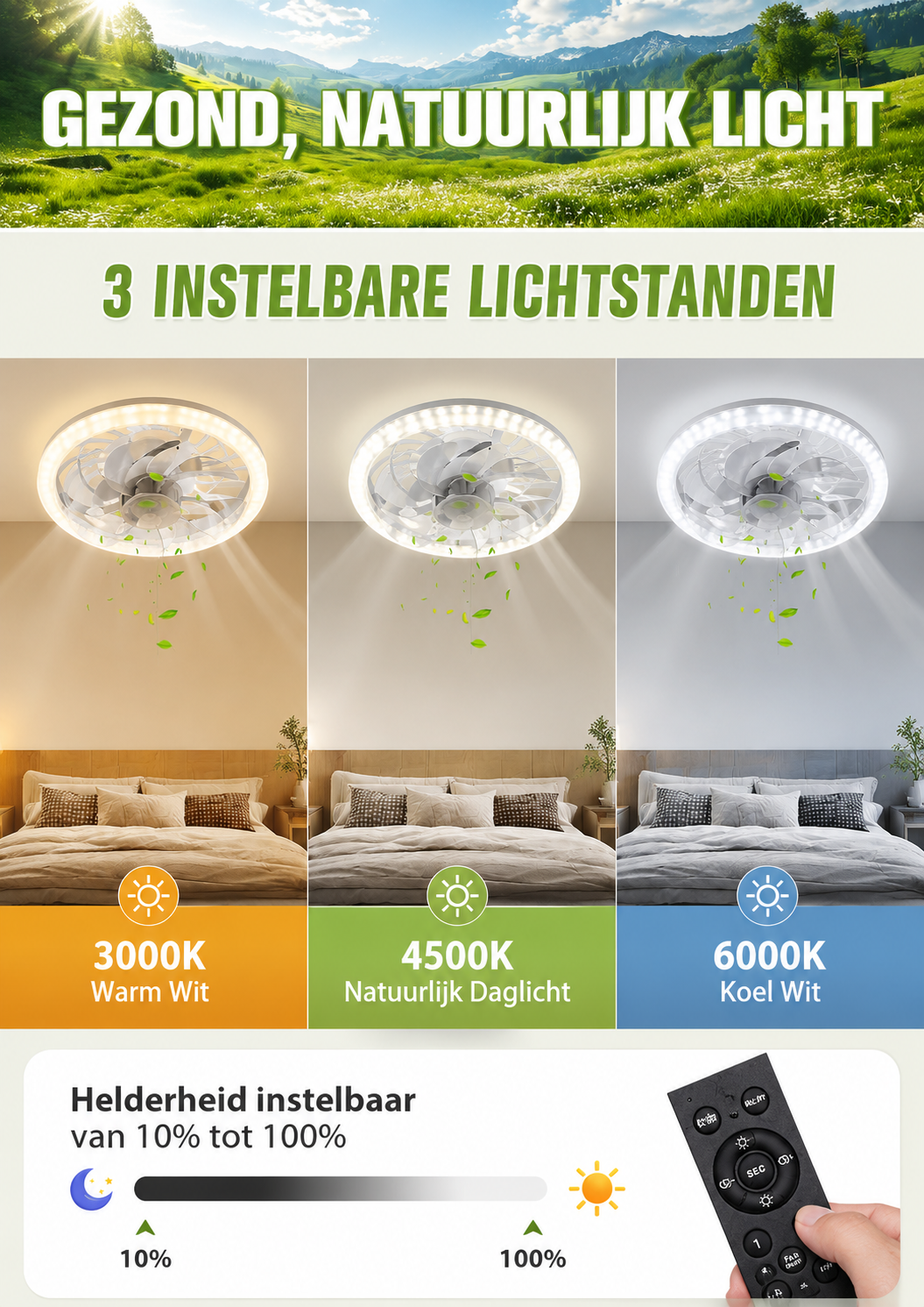 Slimme Dimbare RGB Plafondlamp met WiFi voor de Woonkamer