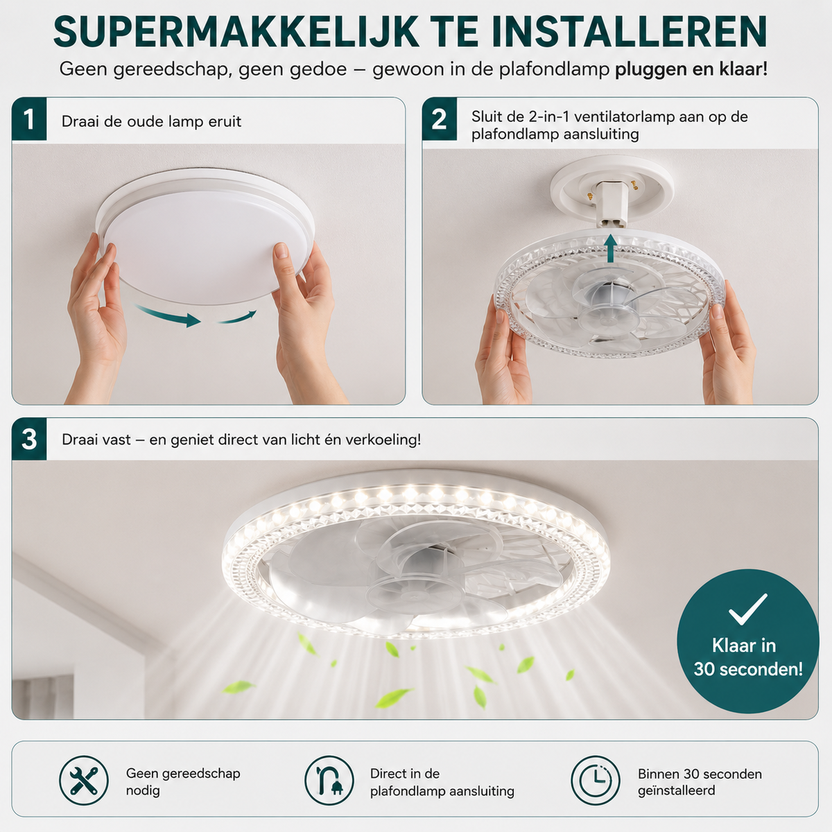Slimme Dimbare RGB Plafondlamp met WiFi voor de Woonkamer