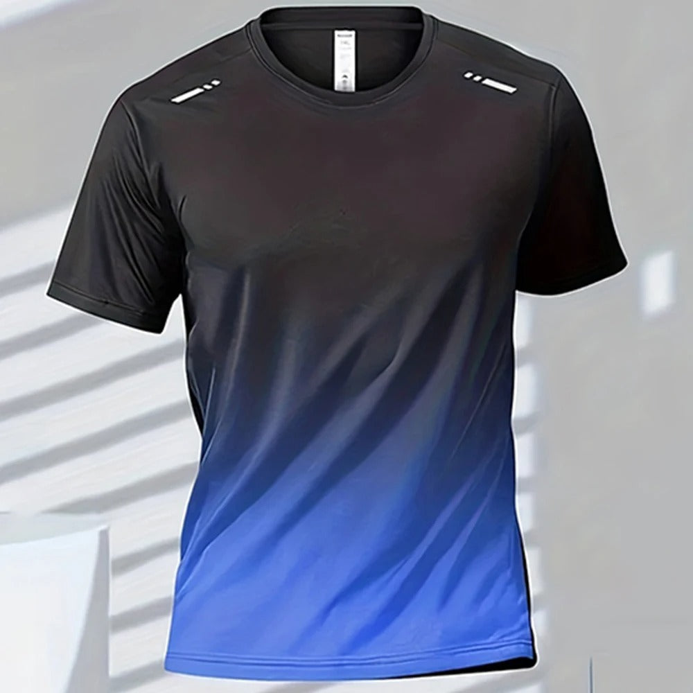 Sneldrogend T-shirt voor heren met verloopdesign