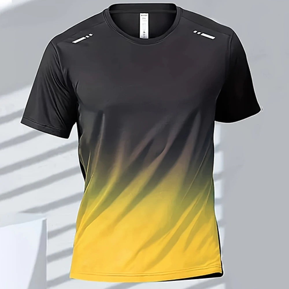Sneldrogend T-shirt voor heren met verloopdesign