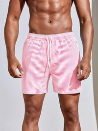 Sneldrogende zwemshort voor heren met elastische taille - casual
