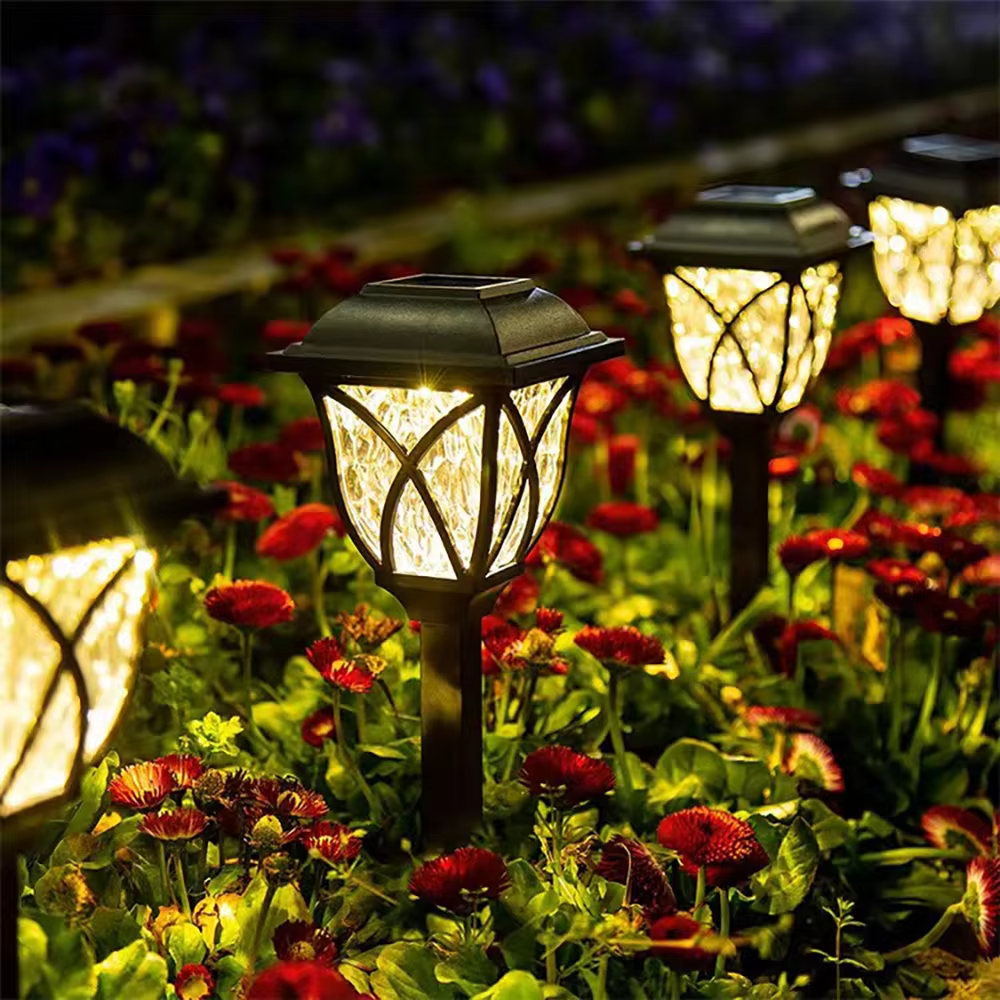 Solar LED-tuinverlichting voor buiten met warm licht voor tuinpaden