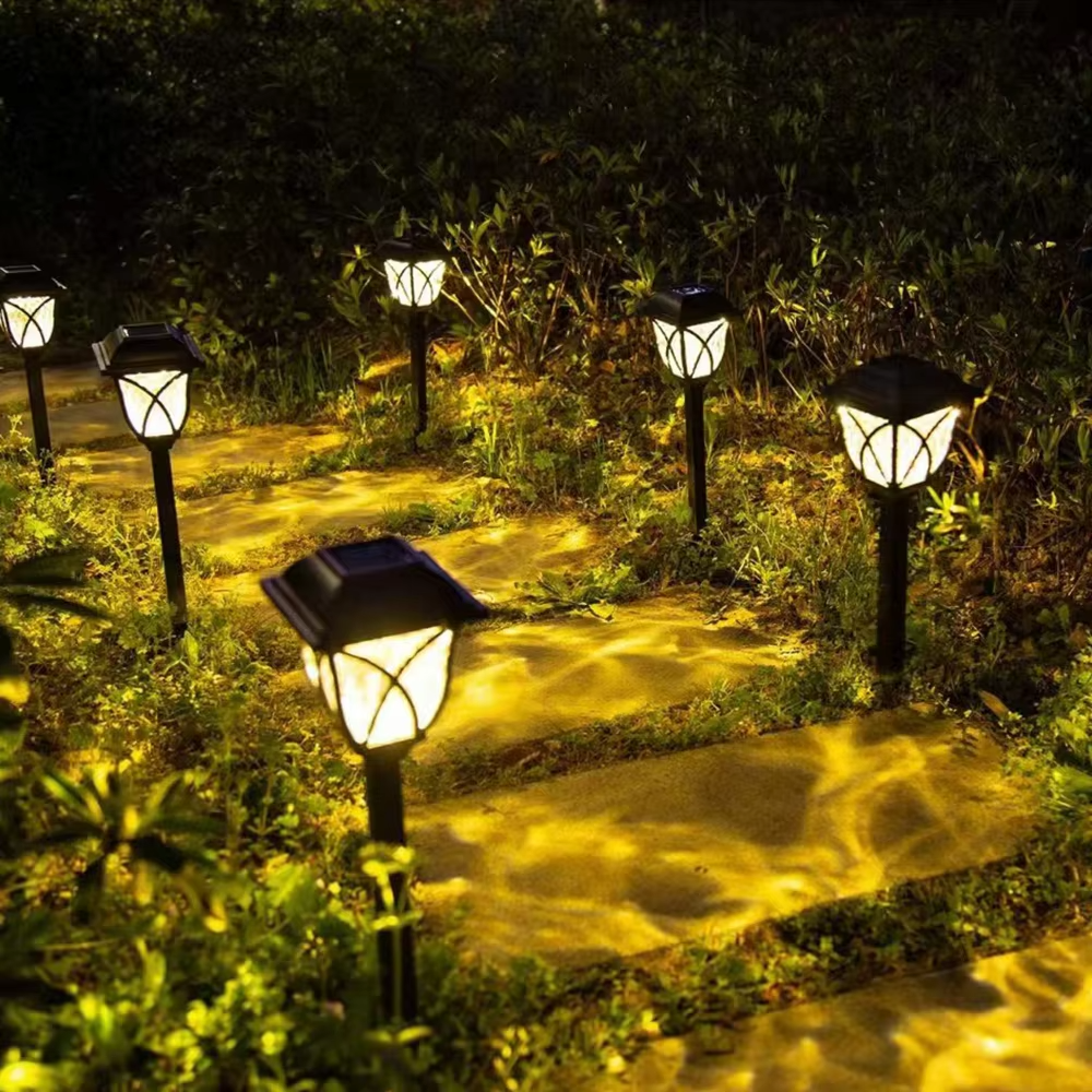 Solar LED-tuinverlichting voor buiten met warm licht voor tuinpaden