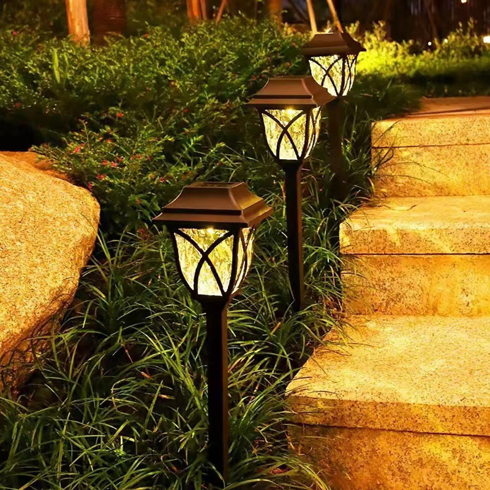 Solar LED-tuinverlichting voor buiten met warm licht voor tuinpaden