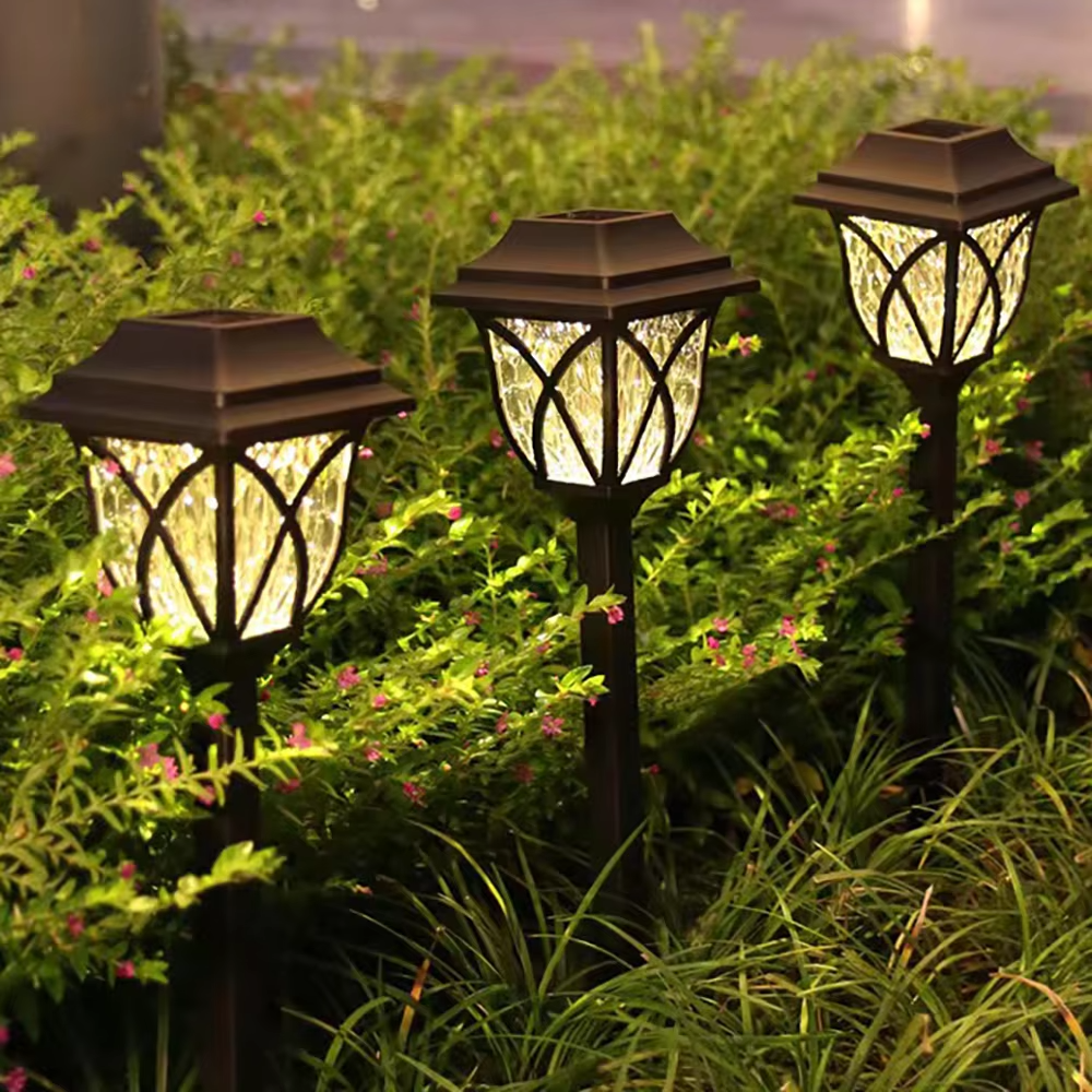 Solar LED-tuinverlichting voor buiten met warm licht voor tuinpaden