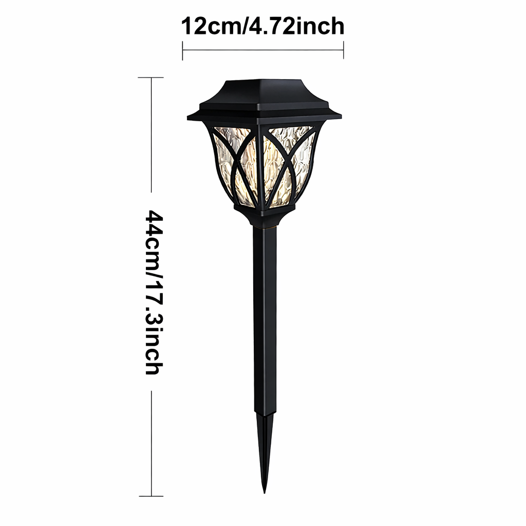 Solar LED-tuinverlichting voor buiten met warm licht voor tuinpaden