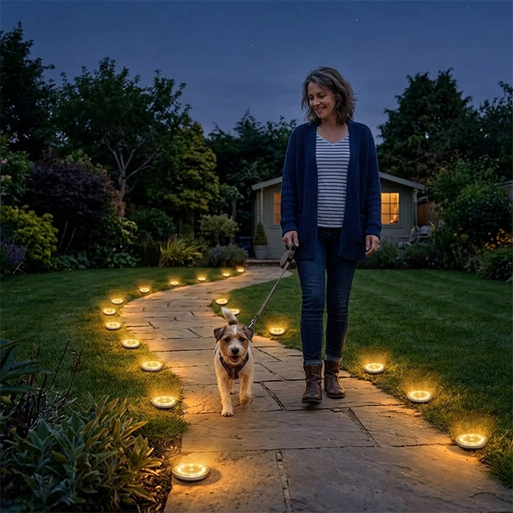 Solar padverlichting met warm licht
