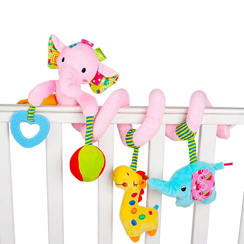 Spiraalspeelgoed voor Autostoel en Kinderwagen voor Sensorische Ontwikkeling van Baby's
