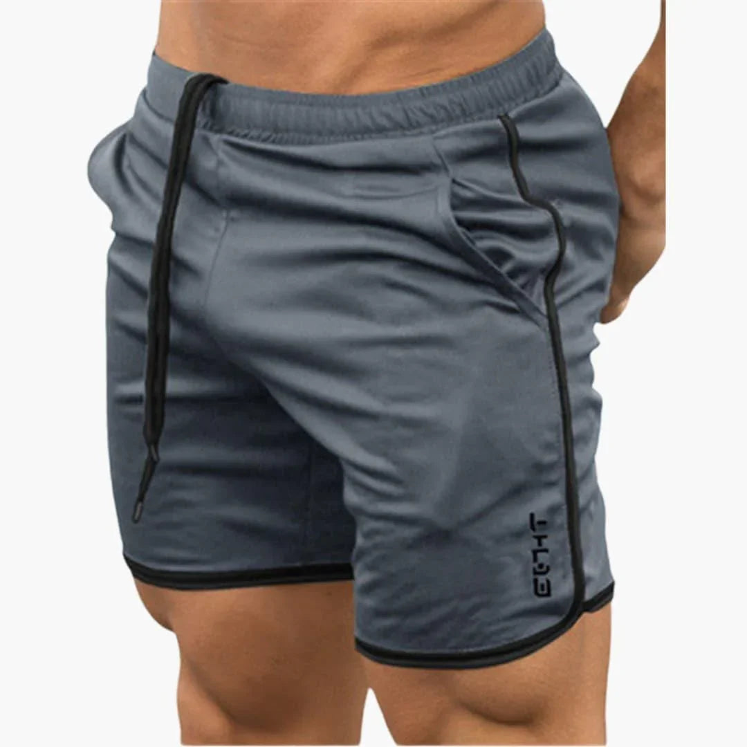 Sportshort voor heren met zakken voor fitness en hardlopen