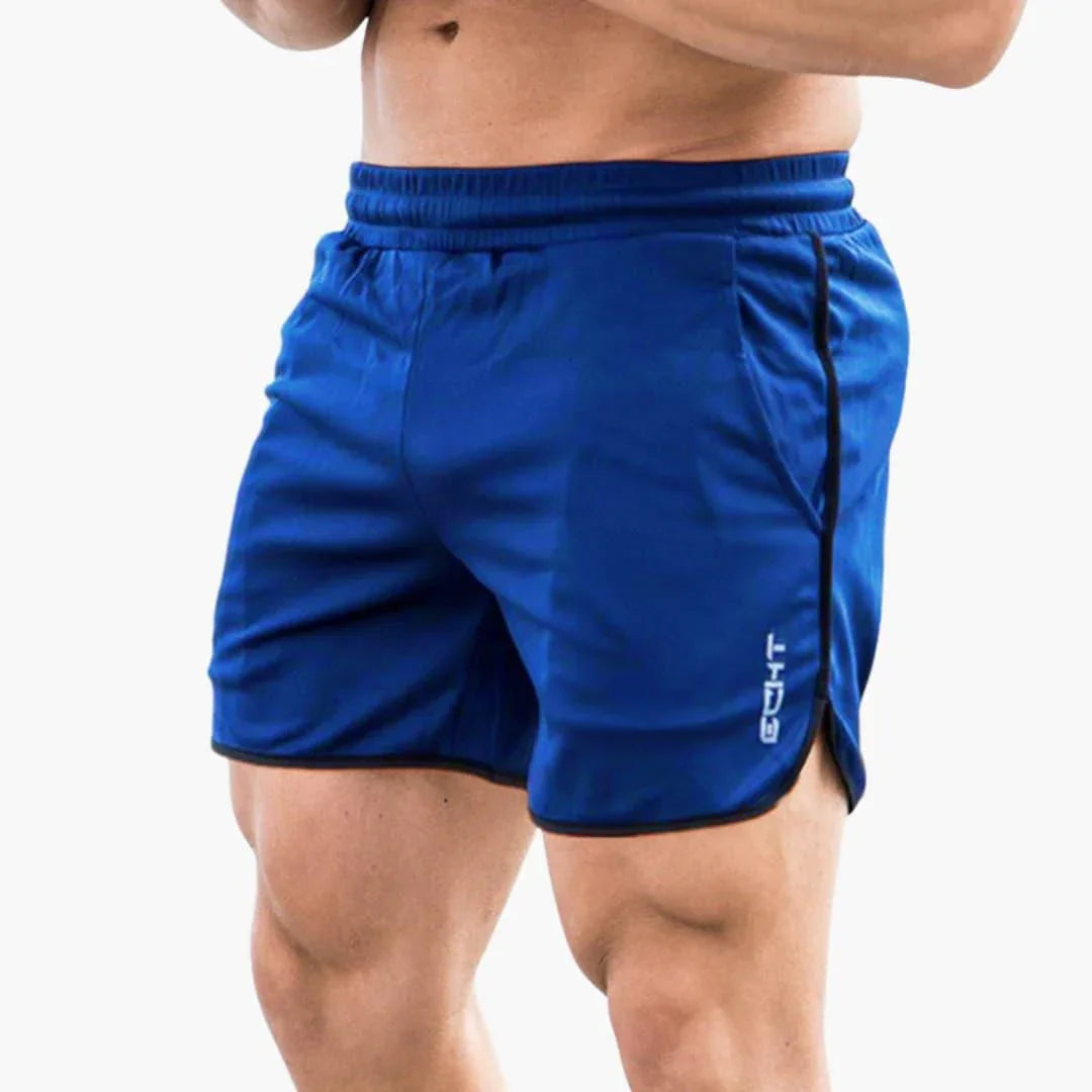 Sportshort voor heren met zakken voor fitness en hardlopen