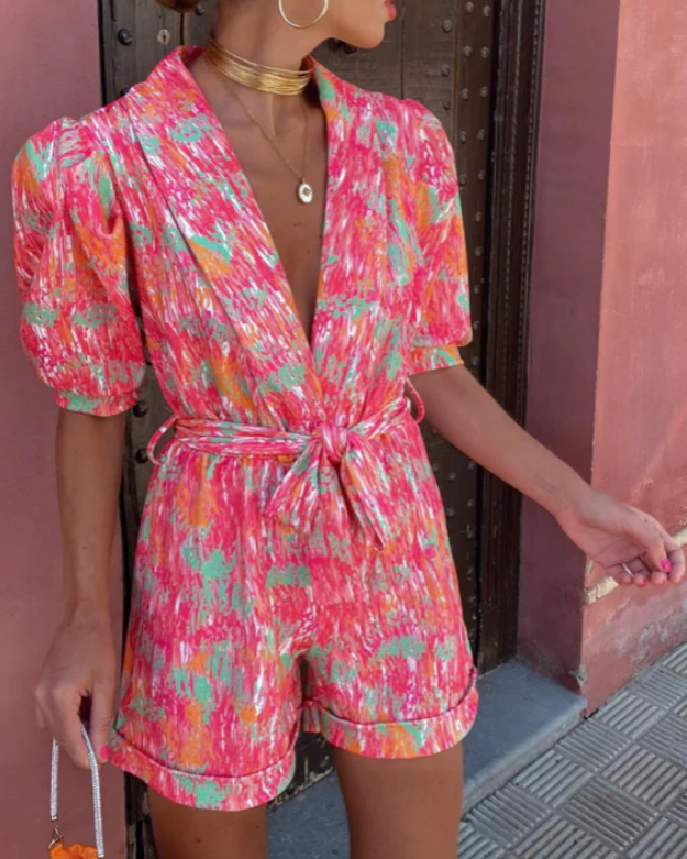 Stijlvolle damesjumpsuit met V-hals