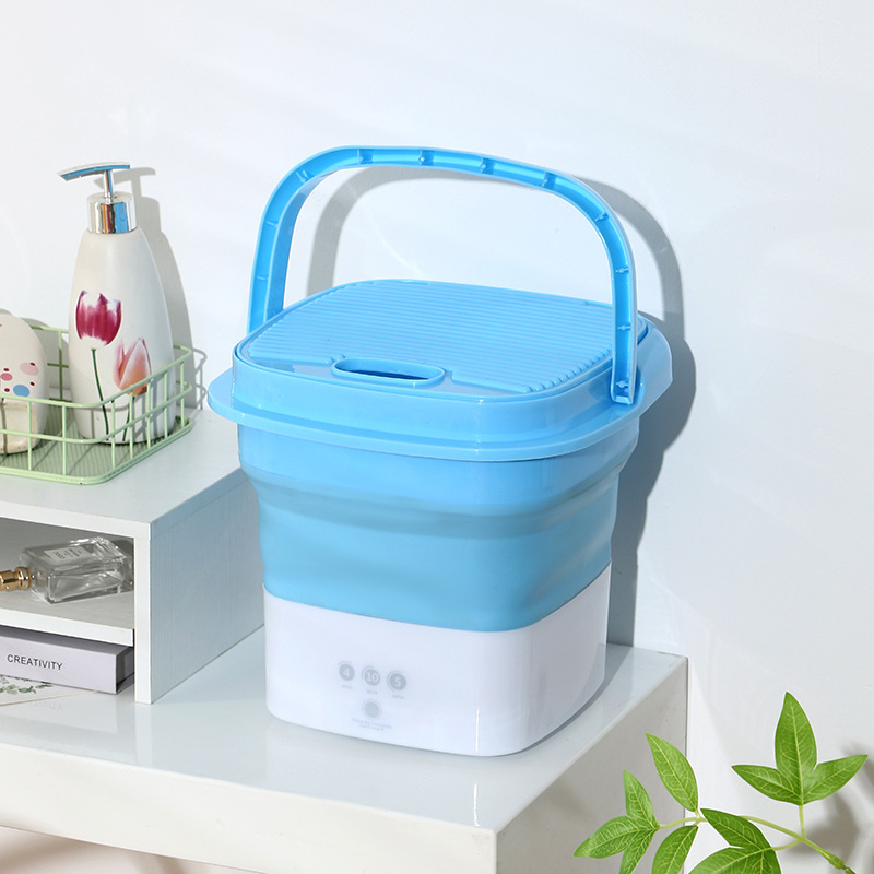 Stijlvolle Draagbare Mini-Wasmachine voor Persoonlijk Gebruik
