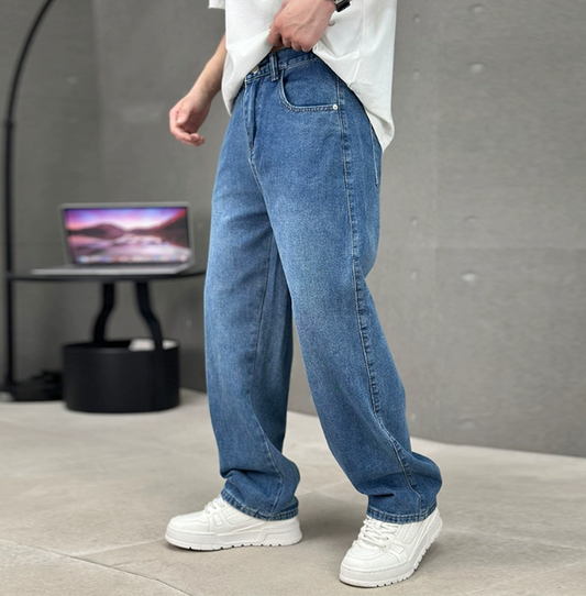 Stijlvolle herenjeans met rechte pijpen