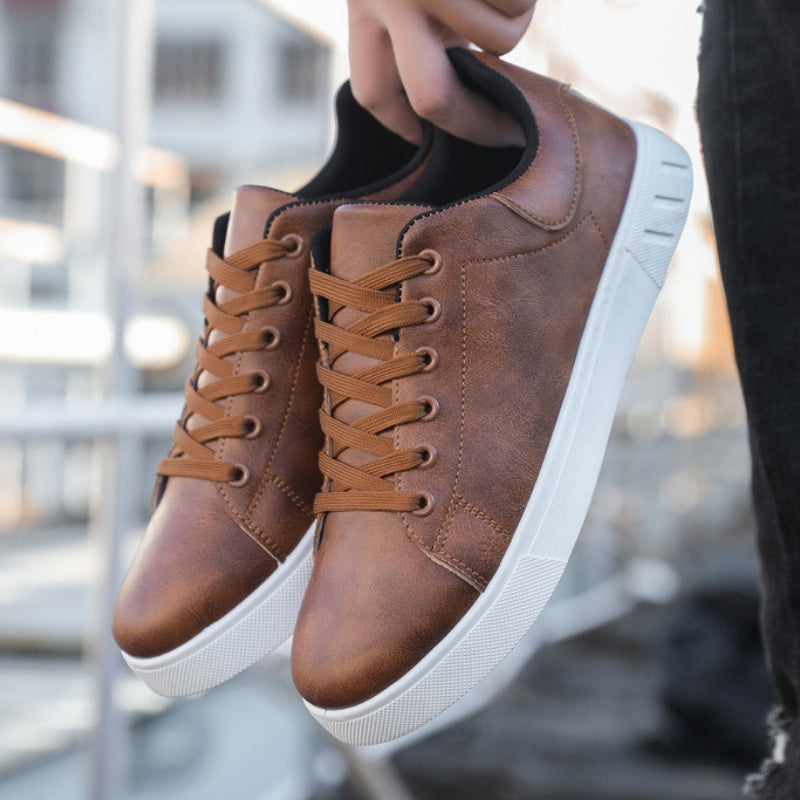 Stijlvolle herensneakers van kunstleer
