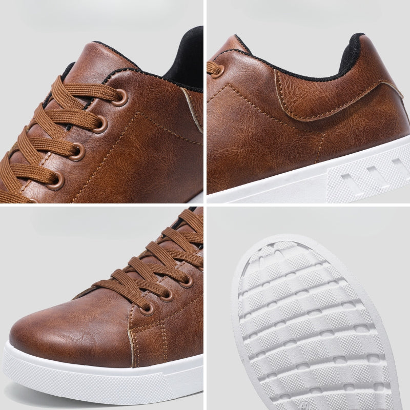 Stijlvolle herensneakers van kunstleer