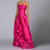 Strapless maxi-jurk voor dames