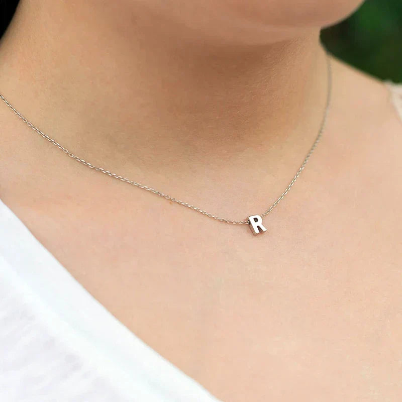 Subtiele Minimalistische Ketting met Initiaal